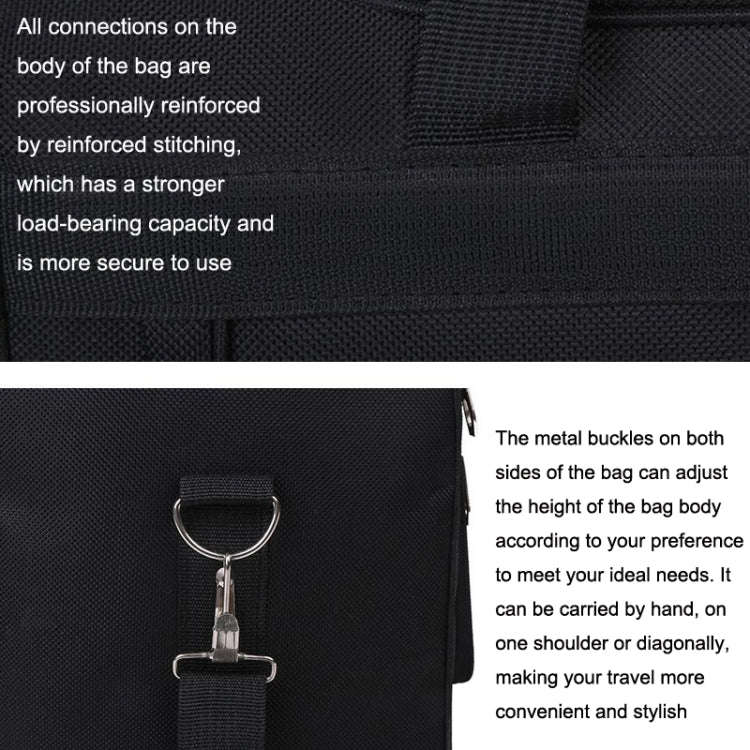 LXZ173 Large Capacity Shoulder Portable Travel Storage Bag(Black)