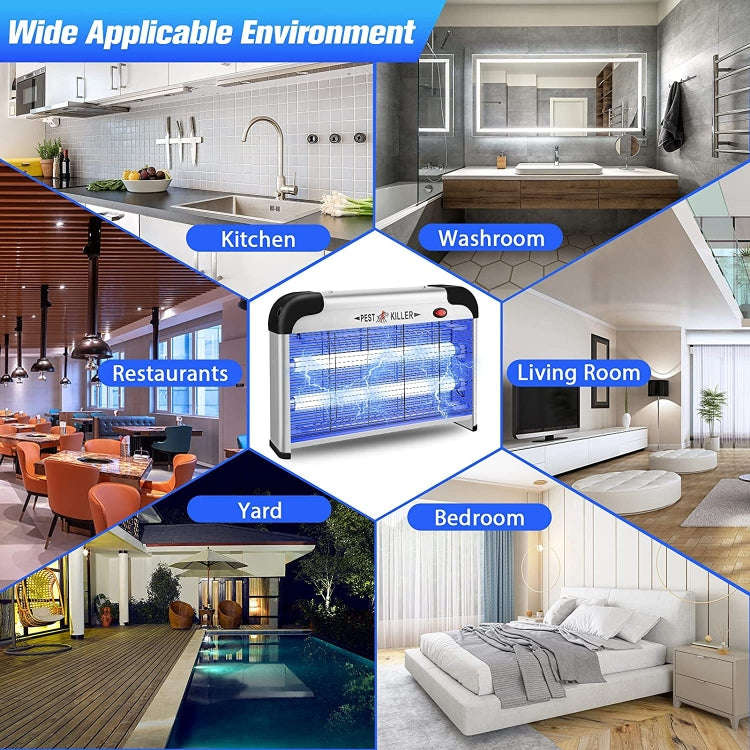 SK611 Indoor Household 20W Electric Shock Mosquito Killer Lamp High Voltage Hotel Fly Killer Lamp...