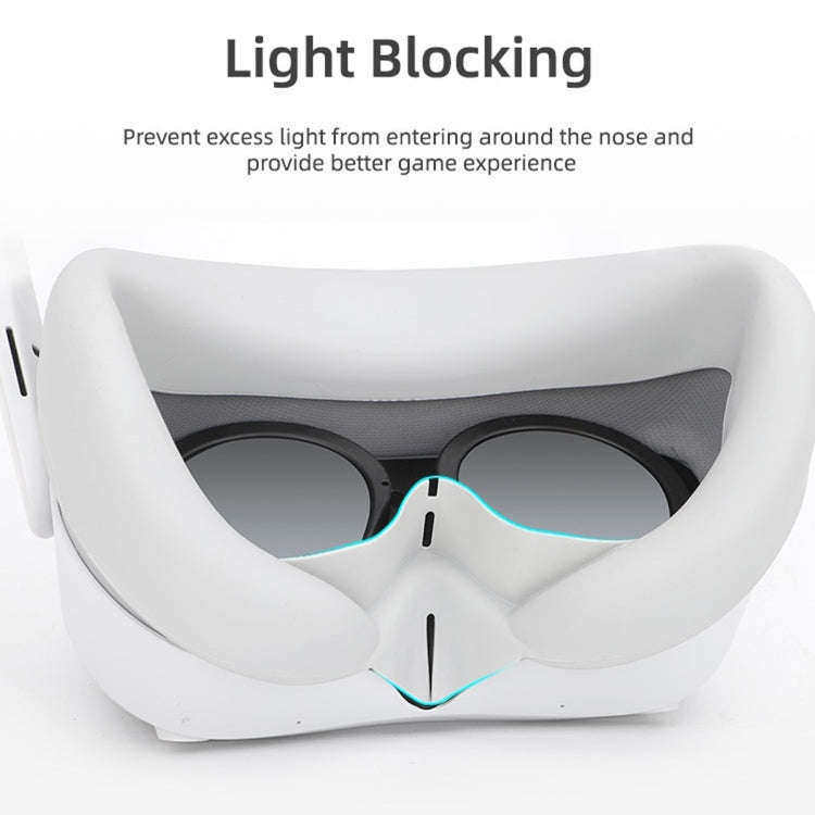 For PICO 4 Hifylux PC-PF26 Silicone Eye Mask VR Glasses Sweat-proof Blackout Case(Orange)