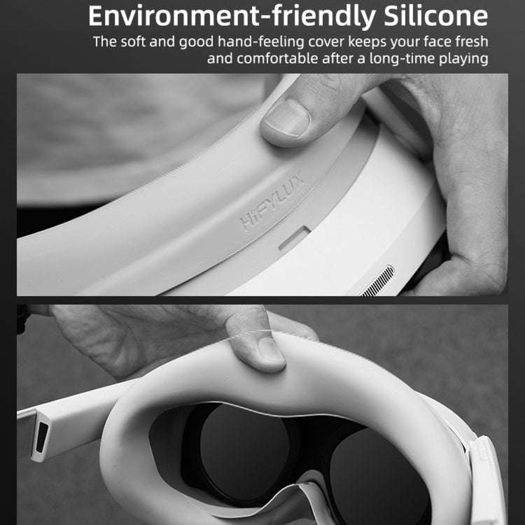 For PICO 4 Hifylux PC-PF26 Silicone Eye Mask VR Glasses Sweat-proof Blackout Case(Black)