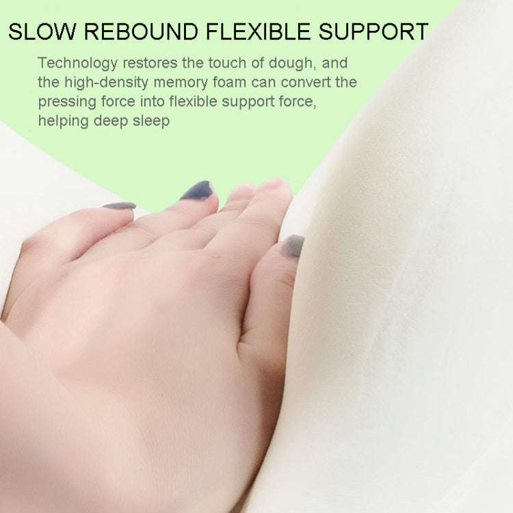 Memory Foam Pillow Bread Pillow Neck Pillow Relieve Cervical Pressure 42 x 21.5 x 10cm(Pink)