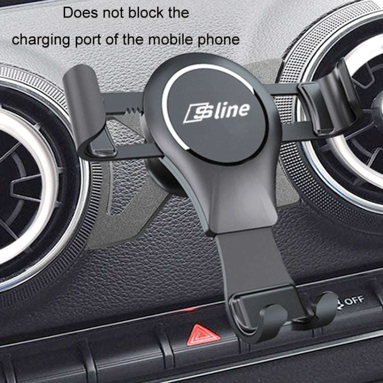 For Audi Car Strong Magnetic Phone Holder(A3/S3 Stand 1 black)