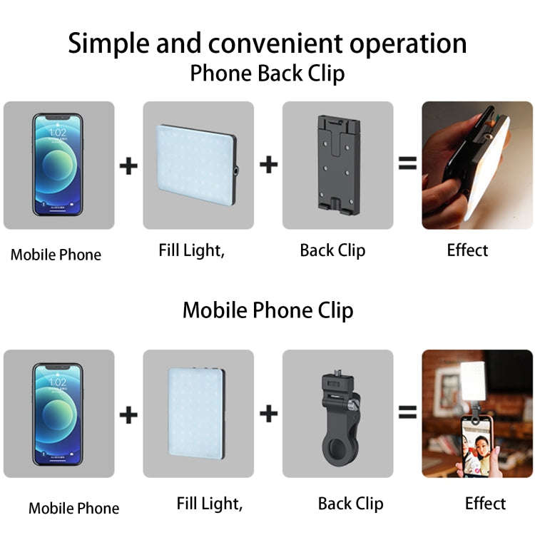 V11SE Cool & Warm  Without Screen  5W Mobile Phone Fill Light Live Broadcast Pocket Light