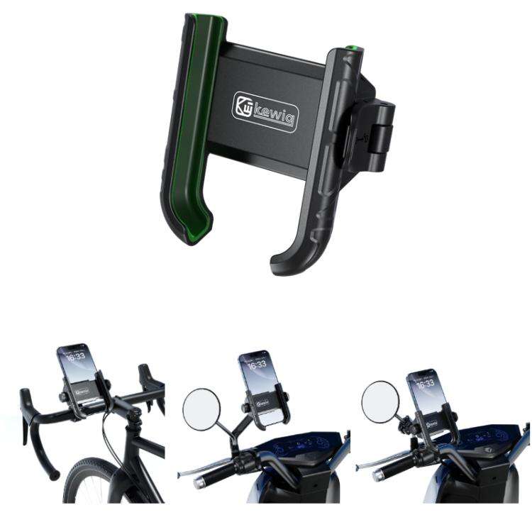 Kewig Motorcycle Bicycle Non-Blocking Mobile Phone Camera Navigation Bracket(M29-C2)