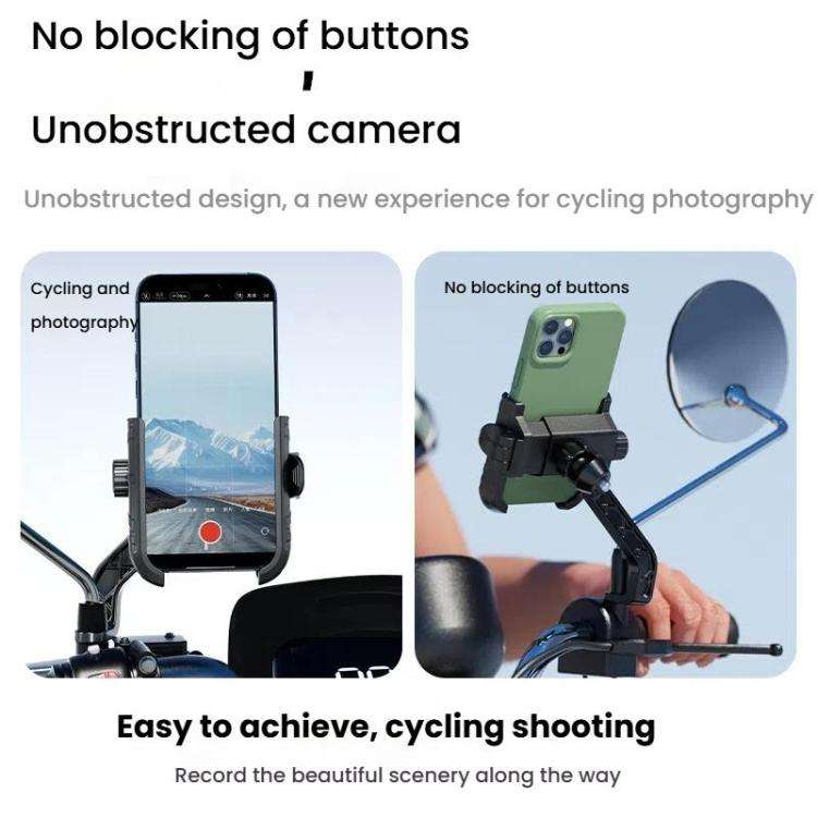 Kewig Motorcycle Bicycle Non-Blocking Mobile Phone Camera Navigation Bracket(M29-C3)