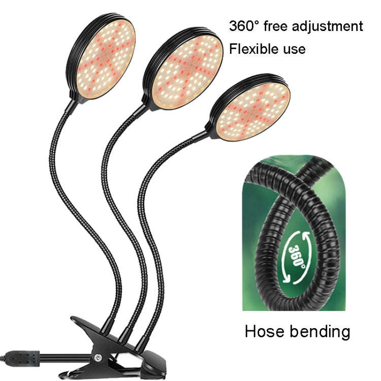 LED Plant Growth Light USB Remote Control Timing Fill Light One Head(Red Warm Light)