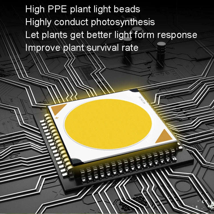 LED Plant Growth Light USB Remote Control Timing Fill Light Two Heads(Red Warm Light)
