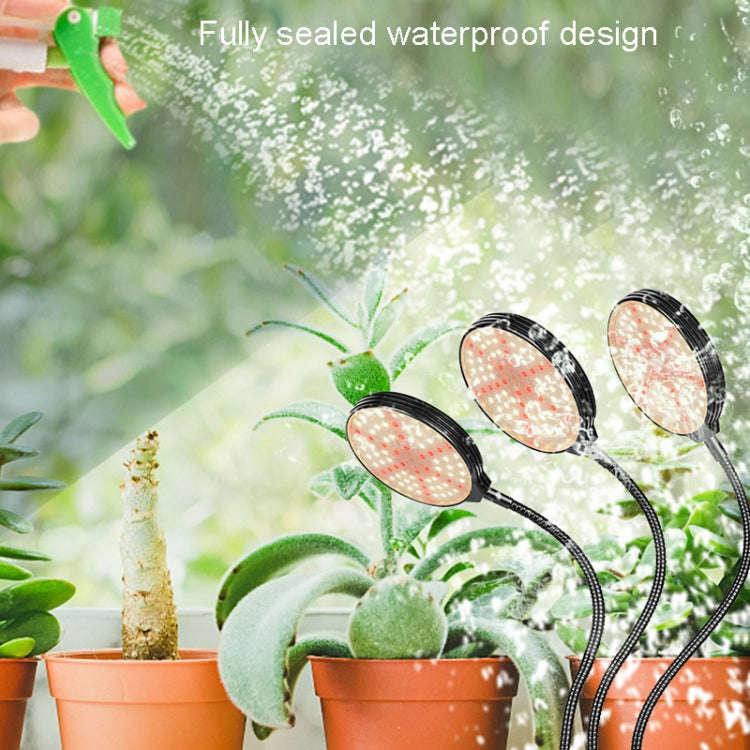 LED Plant Growth Light USB Remote Control Timing Fill Light Four Heads(Red Warm Light)
