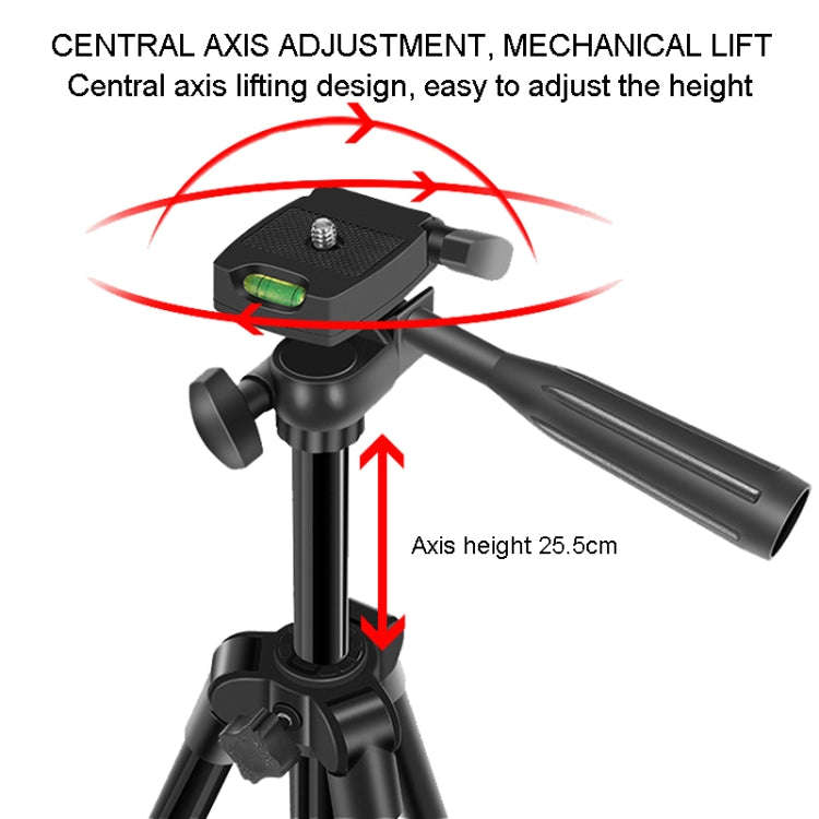 KIT-15LM Tripod Fill Light With Microphone Vlogging Kit  For Live Phone Recording(Black)
