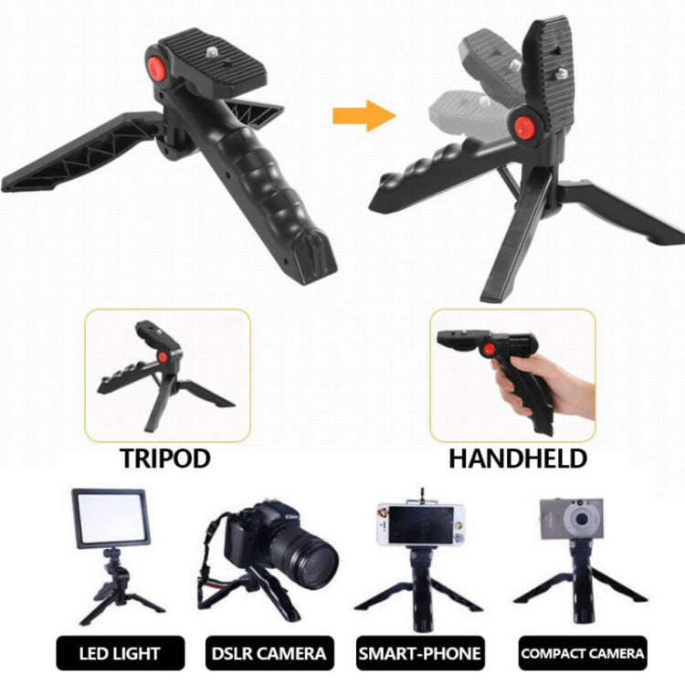 KIT-11LM Tripod Fill Light With Microphone Vlogging Kit For Live Phone Recording(Black)