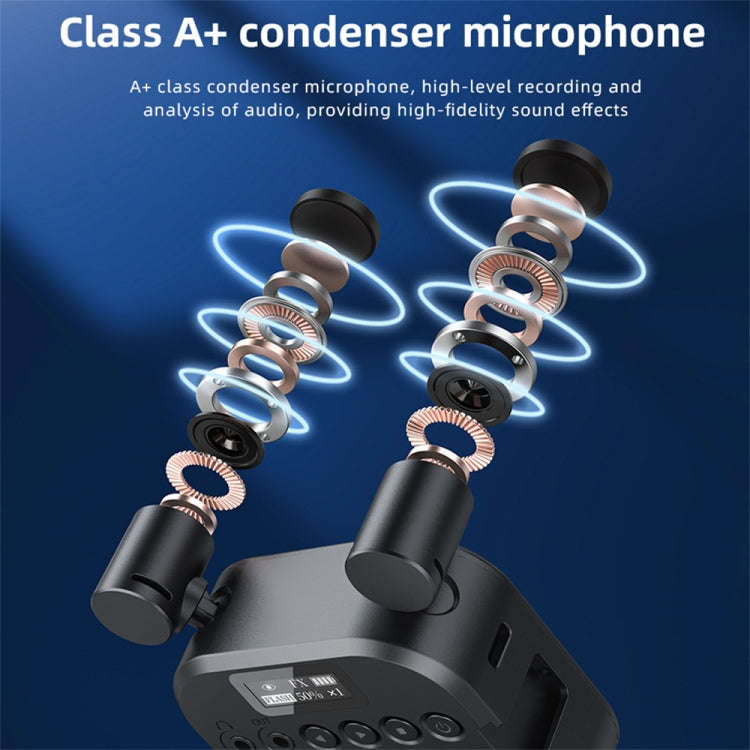 KIT-11LM Tripod Fill Light With Microphone Vlogging Kit For Live Phone Recording(Black)