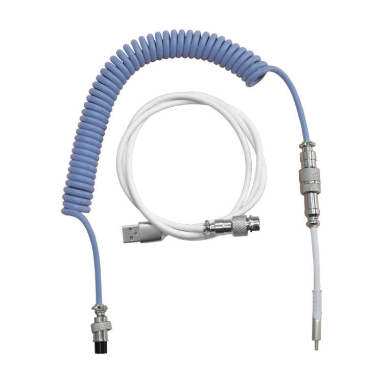 Ajazz AL60 USB To Type-C/USB-C Keyboard Extension Line Single Hole Connector, Cable Length: 2.3m(...