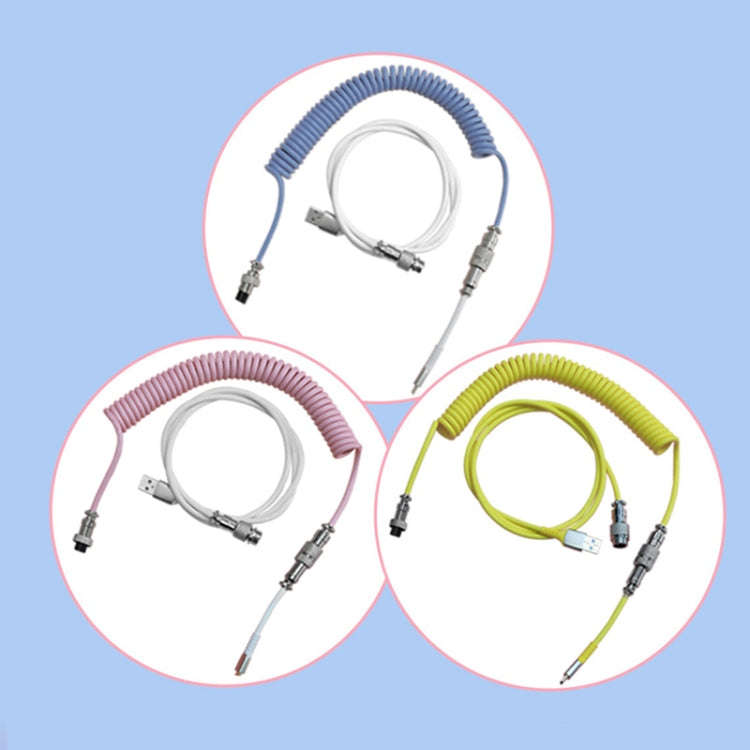 Ajazz AL60 USB To Type-C/USB-C Keyboard Extension Line Single Hole Connector, Cable Length: 2.3m(...