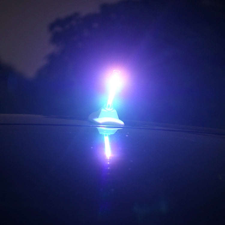 Car Solar Shark Fin With Antenna LED Warning Light, Specification: Black with Remote Control