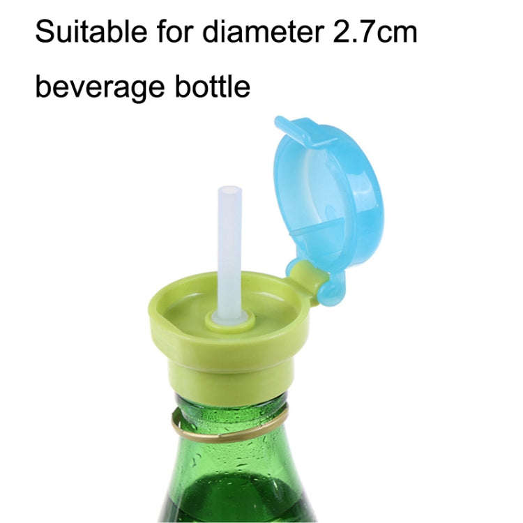 2pcs CJ07205 Baby Straw Lids Portable Drinking Straw Lids for Children(Green)