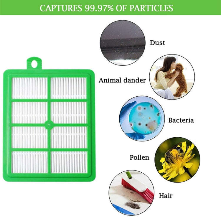 For Philips Vacuum Cleaner Outlet Filter FC8760 FC8761 FC9710 FC8766 Filter(Green)