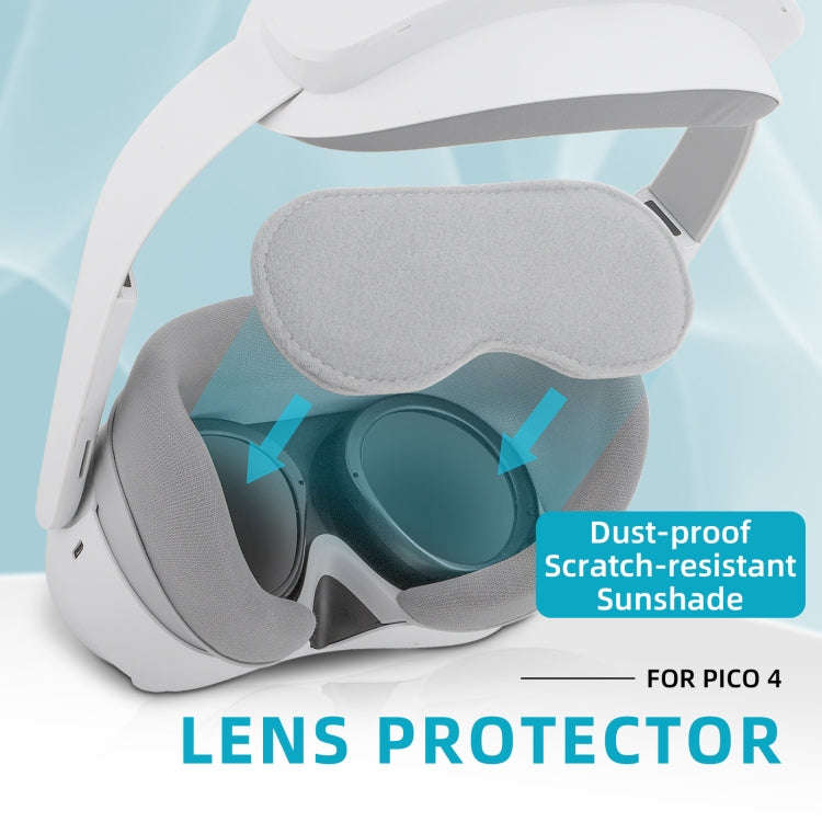 For PICO 4 Hifylux PC-ZF17 Lens Protector VR Glasses Dust-proof Sponge Pad(Light Grey)