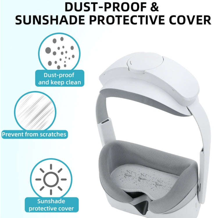 For PICO 4 Hifylux PC-ZF17 Lens Protector VR Glasses Dust-proof Sponge Pad(Light Grey)