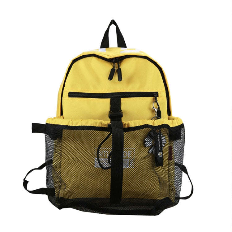 Spring Rope Basketball Bag Multifunctional Training Backpack Hand Lifting Capacity Sports Bag(Yel...