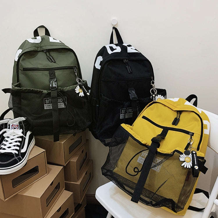 Spring Rope Basketball Bag Multifunctional Training Backpack Hand Lifting Capacity Sports Bag(Green)