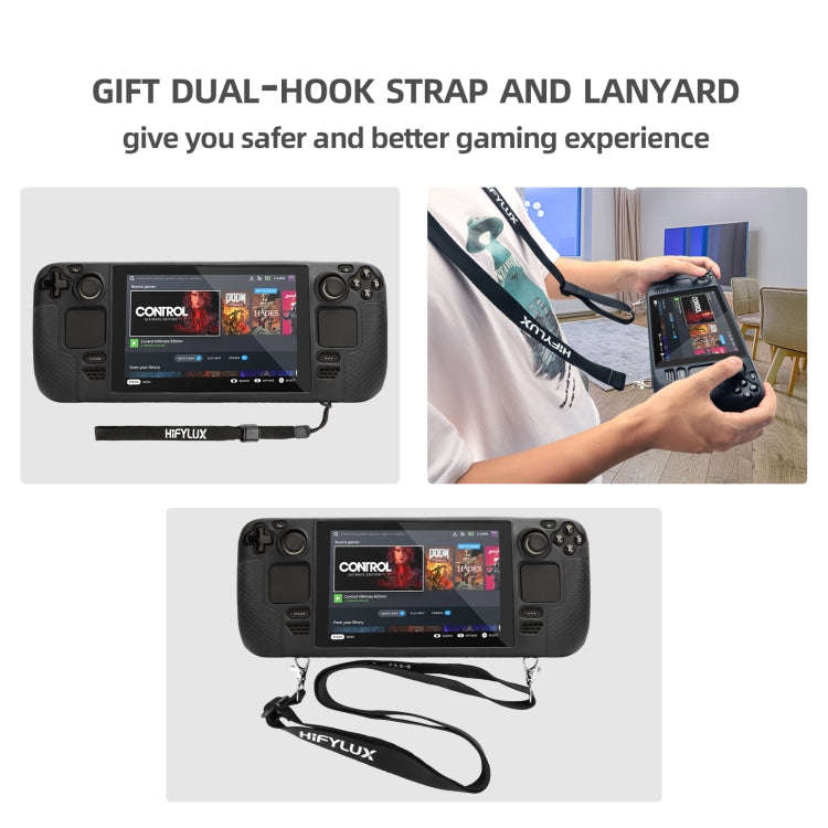 For Steam Deck Hifylux ST-PF14 Game Console Silicone Case Anti-scratch Non-slip Handheld Case Lan...