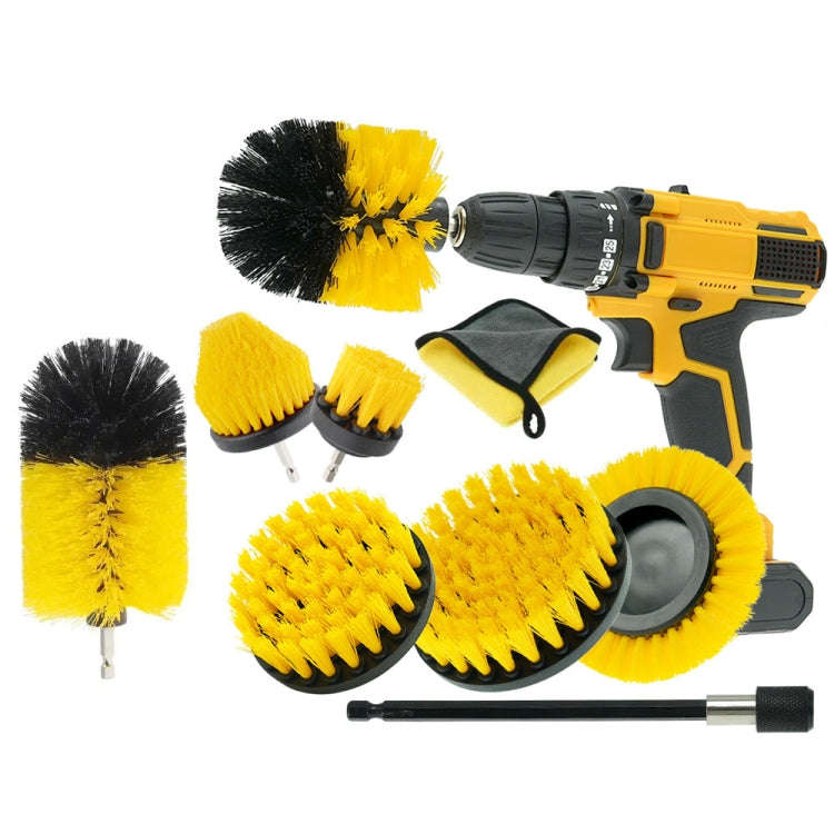 WRS-DS19 9 in 1 Electric Drill Crevice Cleaning Brushes Car Wash Tools Set(9pcs/set)