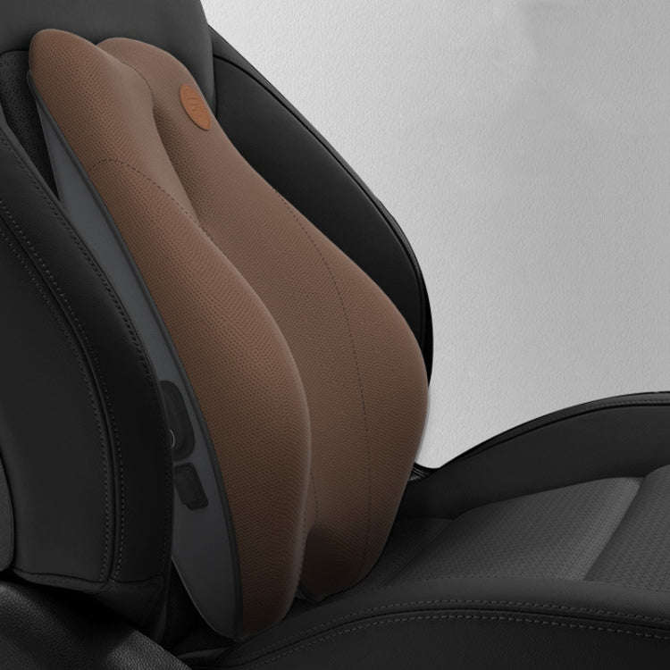 SR-21 Car Lumbar Cushion Headrest Seat Memory Foam Accessories, Style: Massage Lumbar Support (Br...