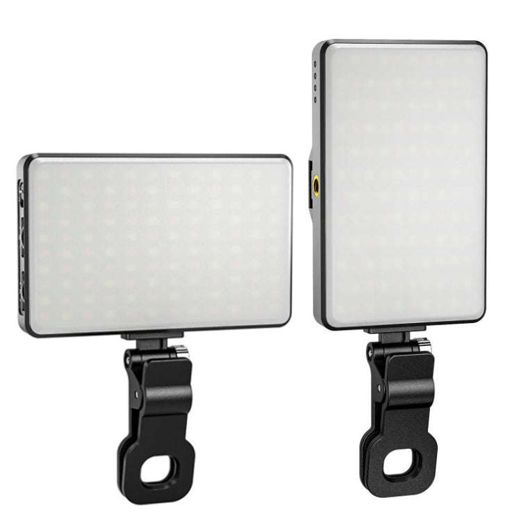 ST-120C Mobile Phone Tablet Clip Fill Light Selfie Live Camera Portable Camera Lighting(Black)