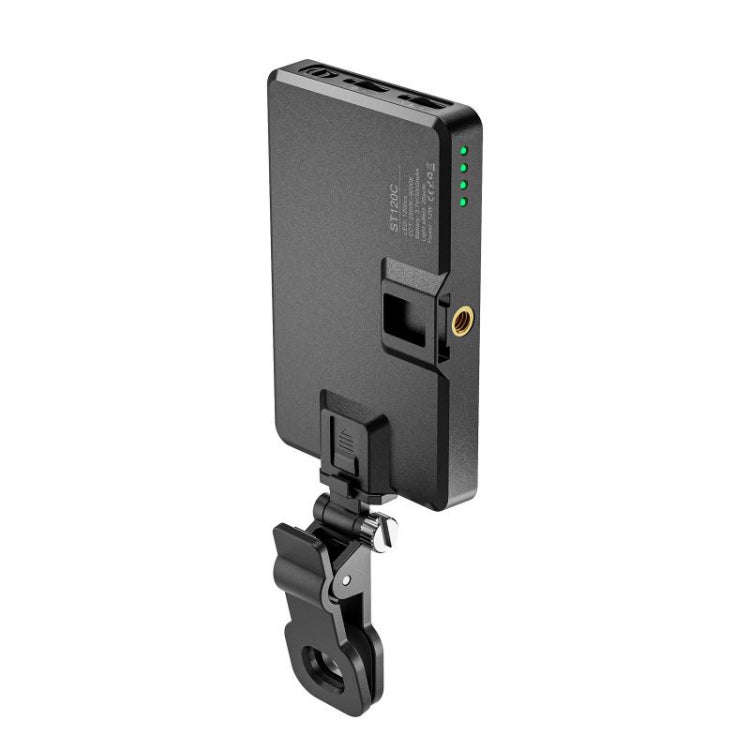 ST-120C Mobile Phone Tablet Clip Fill Light Selfie Live Camera Portable Camera Lighting(Black)