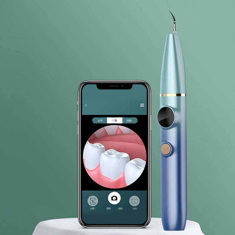 FY-B700 Visual Ultrasonic Scaler Tartar Calculus Tooth Stain Remover Dental Beauty Instrument(Blu...