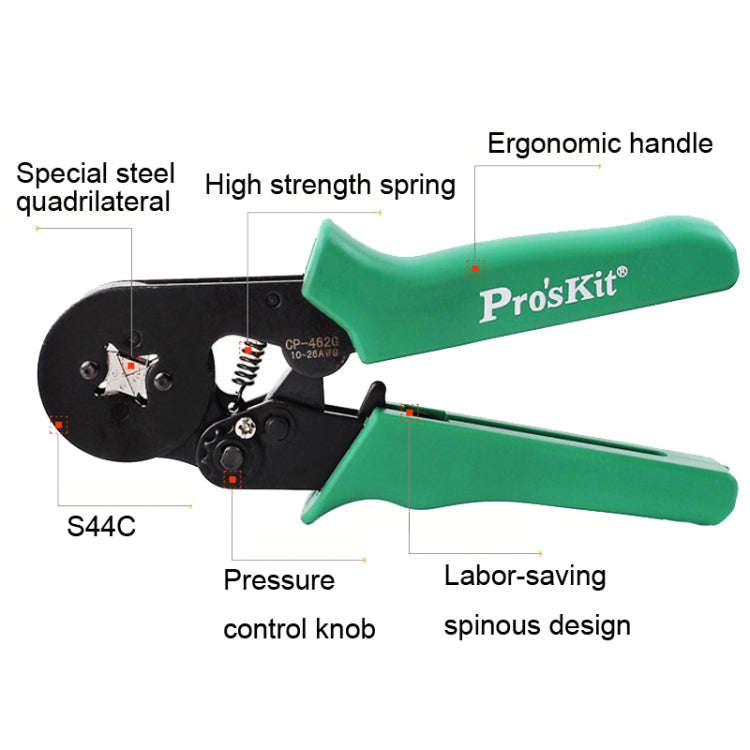 ProsKit CP-462G Four-Sided Self-Adjusting Pipe Crimper