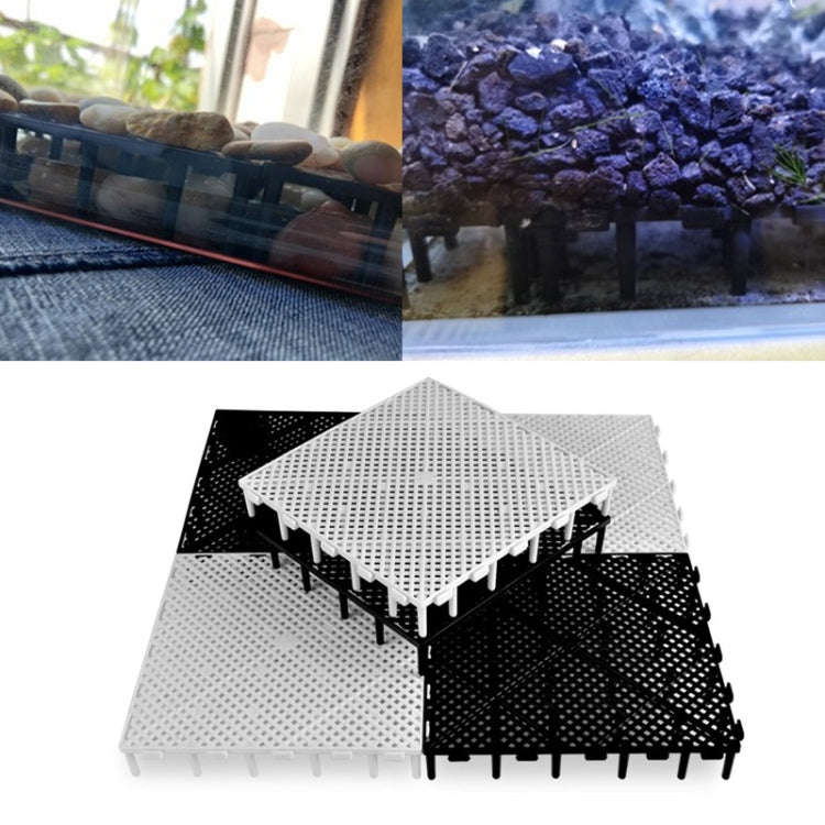 8pcs Fish Tank Bottom Filter Board Sand Mat(White Socket)