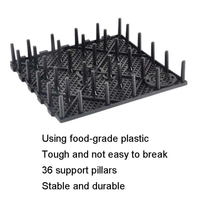 8pcs Fish Tank Bottom Filter Board Sand Mat(Black Tablet)