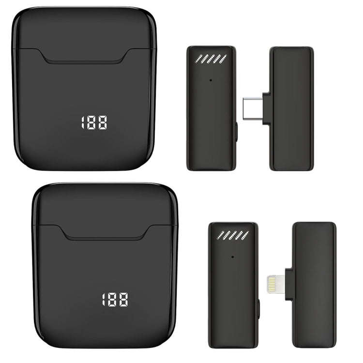 S11 Single Microphone 8 Pin Interface Wireless Lavalier Noise Canceling Microphone with Charging ...
