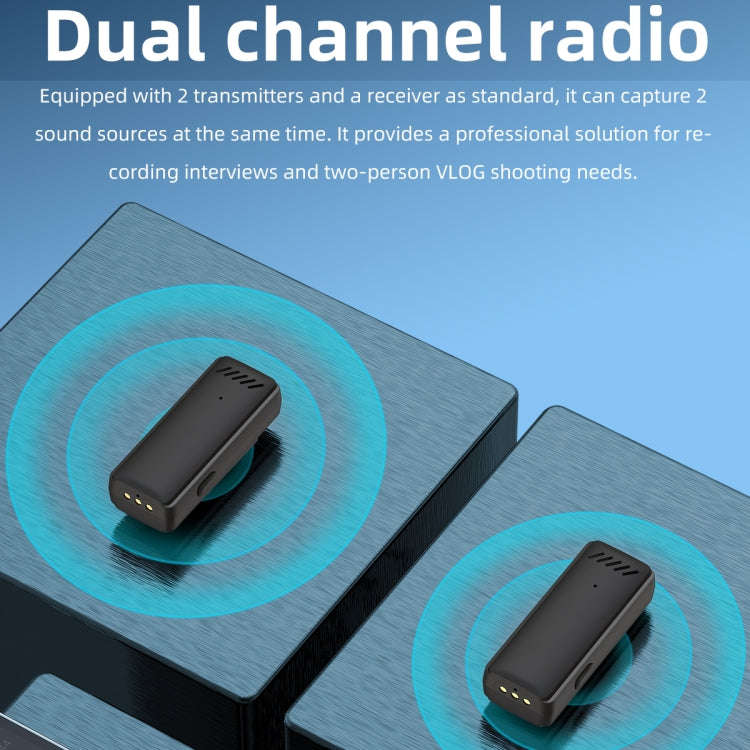 S11 Single Microphone 8 Pin Interface Wireless Lavalier Noise Canceling Microphone with Charging ...