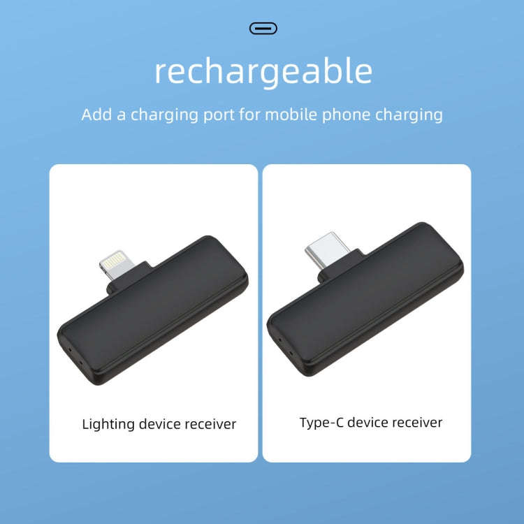 S11 Single Microphone 8 Pin Interface Wireless Lavalier Noise Canceling Microphone with Charging ...