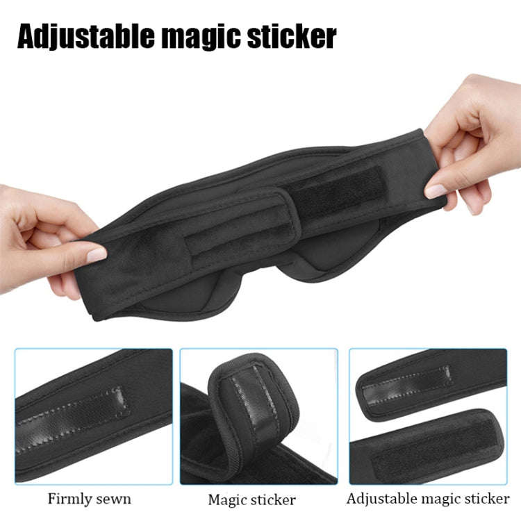 EM4 Bluetooth 5.2 Eye Mask Wireless Headphone Eye Protection for Sleep Office Lunch Break(Black)