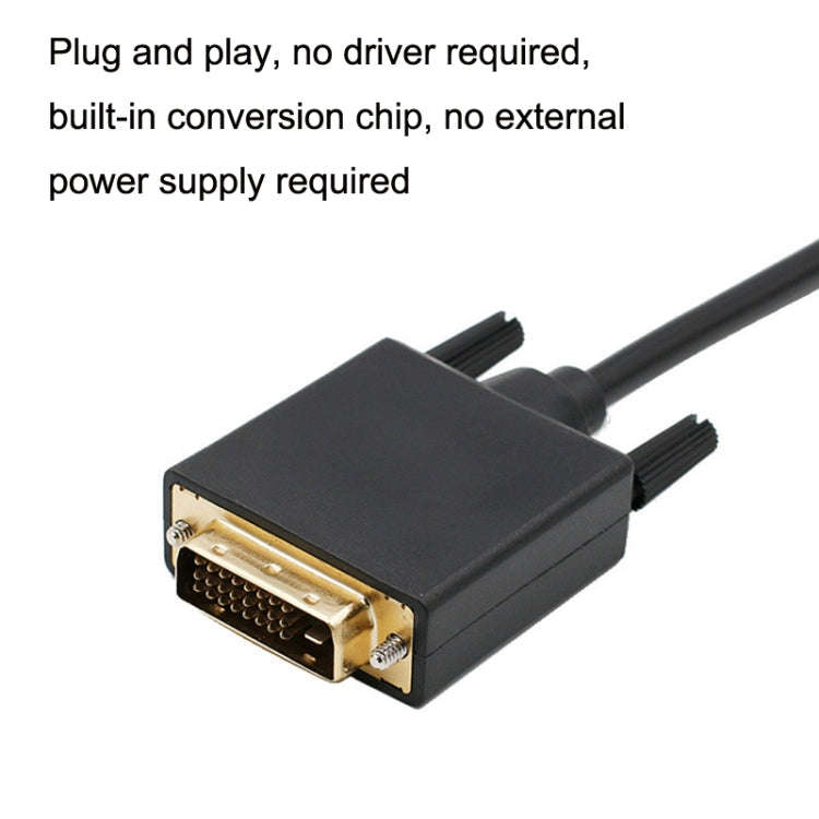 DP31 1.8m 1080P DP to DVI HD Adapter Cable Gold-plated Plug