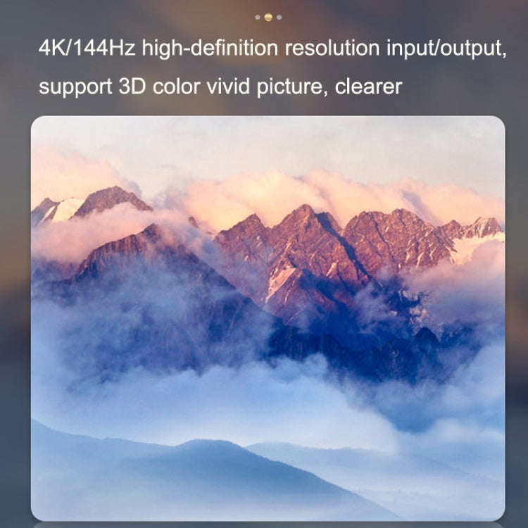 8K 60HZ 1.4V 2 In 1 Out DP Bidirectional Switcher(Grey)