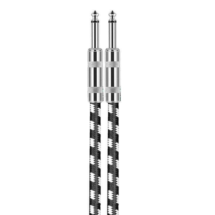 2m 2 Straight Head 6.35mm Guitar Cable Oxygen-Free Copper Core TS Large Two-core Cable