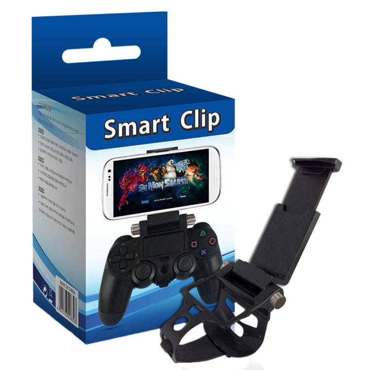 For Sony PS4 Stretchable Gamepad Folding Stand Gamepad Clip(Black)