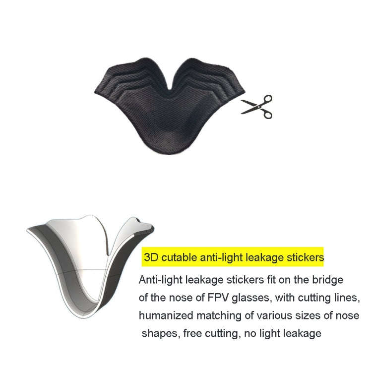 For DJI FPV Goggles V1  V2 Foam Padding Eye Mask Headband Accessories,Spec: Grey Eye Pad