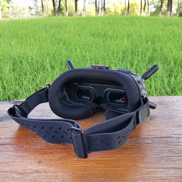 For DJI FPV Goggles V1  V2 Foam Padding Eye Mask Headband Accessories,Spec: 2T Gray Wolf Set