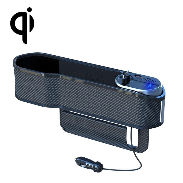 Vehicle Seat Gap Storage Box Organizer Front Seat Console Side Pocket ,Spec: Wireless Charging Or...