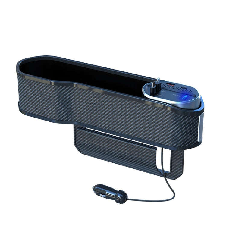 Vehicle Seat Gap Storage Box Organizer Front Seat Console Side Pocket ,Spec: No Wireless Charging...
