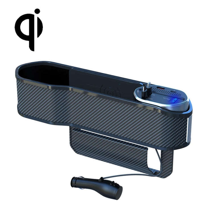 Vehicle Seat Gap Storage Box Organizer Front Seat Console Side Pocket ,Spec: Wireless Charging Up...