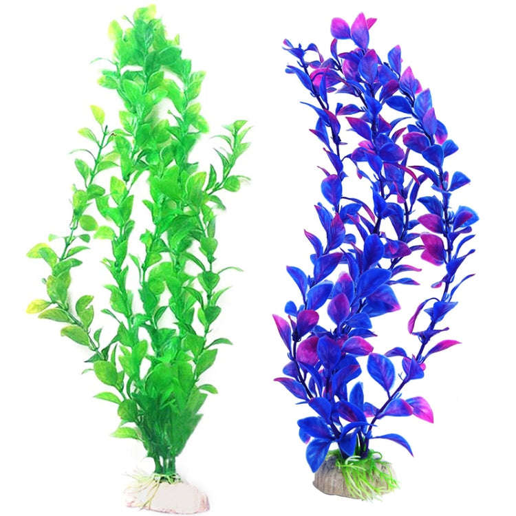 25cm Fish Tank Simulation Water Plants Aquarium Fish Tank Decoration Plastic Water Plants(Purple)