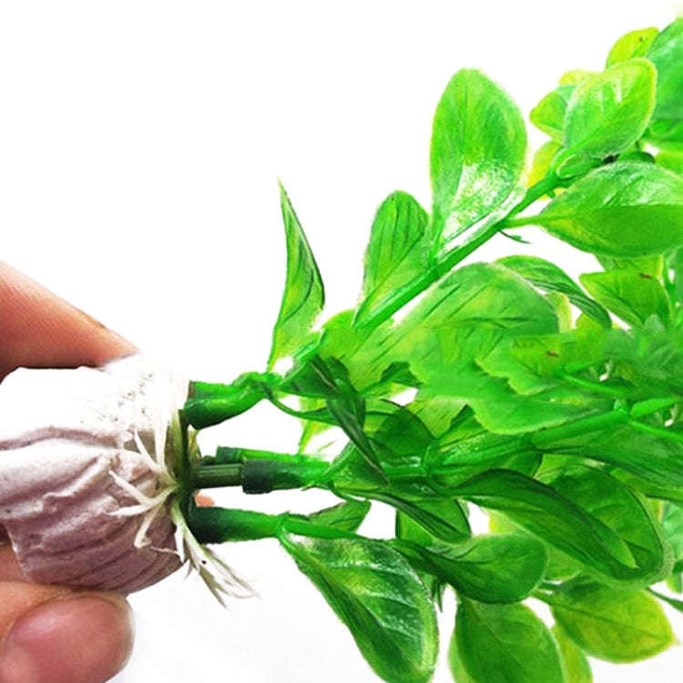 25cm Fish Tank Simulation Water Plants Aquarium Fish Tank Decoration Plastic Water Plants(Purple)