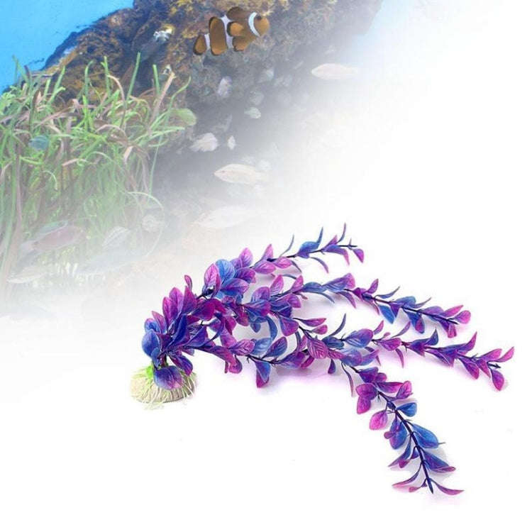25cm Fish Tank Simulation Water Plants Aquarium Fish Tank Decoration Plastic Water Plants(Green)