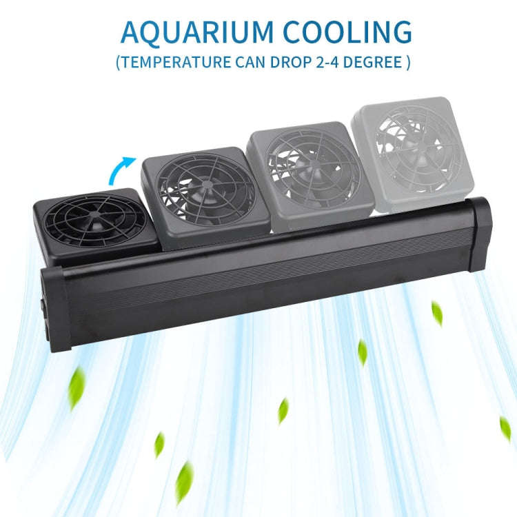 Fish Tank Cooling Fan Cooling Silent Aquarium Fan, Specification: 1 Head US Plug